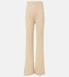 Posse Lennon Knitted Cotton-blend Flared Pants