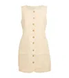 Posse Womens Dusty Citron Emma Button-down Linen Mini Dress In Multi
