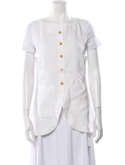 Pre-owned Posse Linen Jacket In Neutral