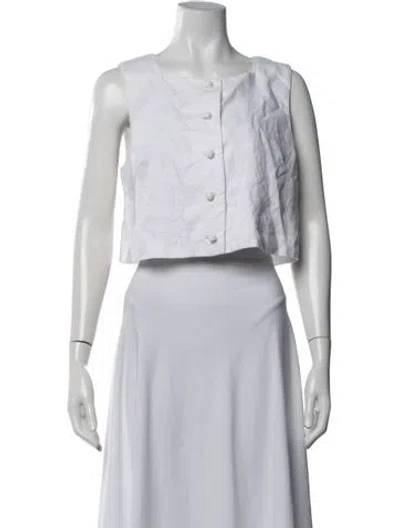 Pre-owned Posse Linen Jacket In Neutrals