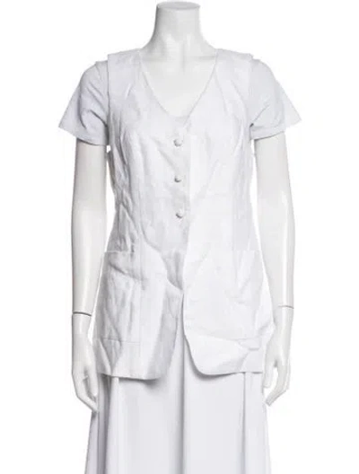 Pre-owned Posse Linen Jacket W/ Tags In Neutrals
