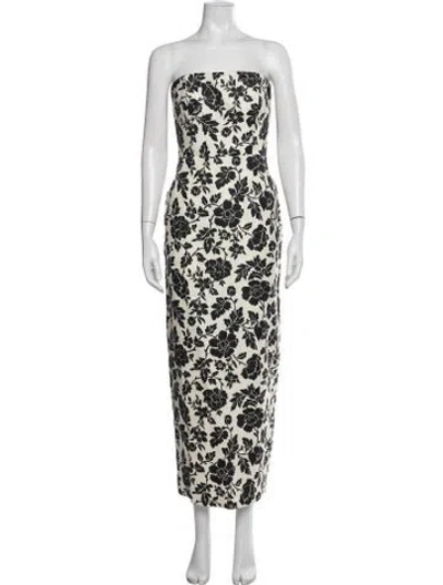 Pre-owned Posse Linen Long Dress In Neutrals