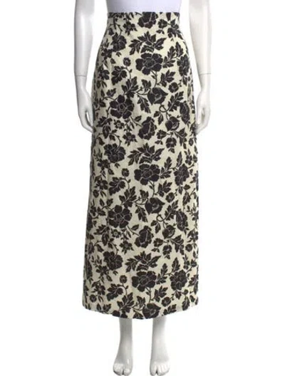 Pre-owned Posse Linen Long Skirt In Multi