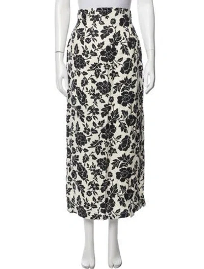 Pre-owned Posse Linen Long Skirt In Multi