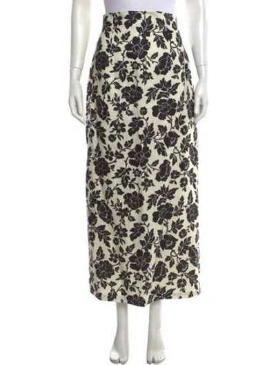 Pre-owned Posse Linen Long Skirt In Neutrals