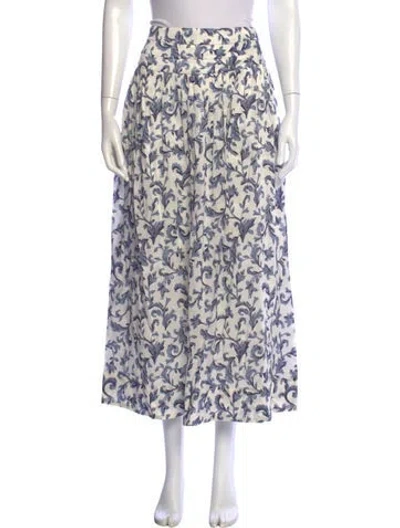 Pre-owned Posse Linen Long Skirt W/ Tags In Multi