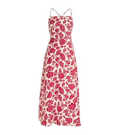 Posse Linen Lori Maxi Dress In Red