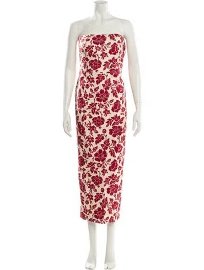 Pre-owned Posse Linen Midi Length Dress In Multi