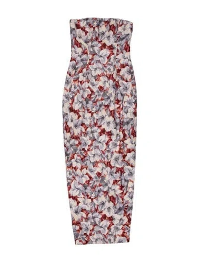Pre-owned Posse Linen Midi Length Dress W/ Tags In Multi
