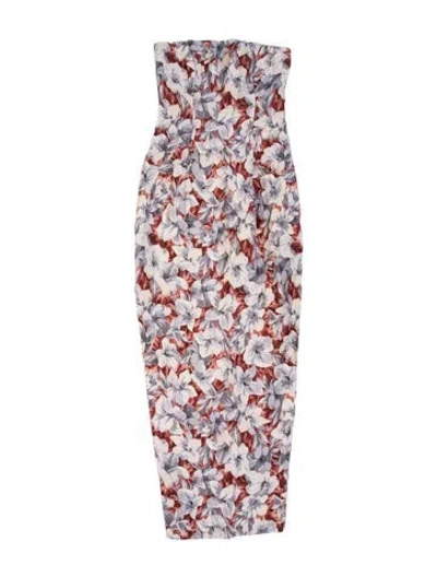 Pre-owned Posse Linen Midi Length Dress W/ Tags In Multicolor