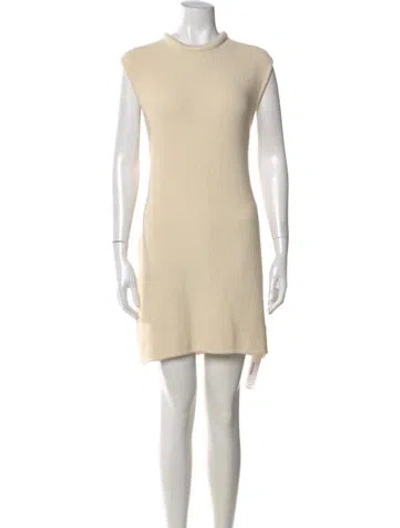 Pre-owned Posse Linen Mini Dress In Neutral