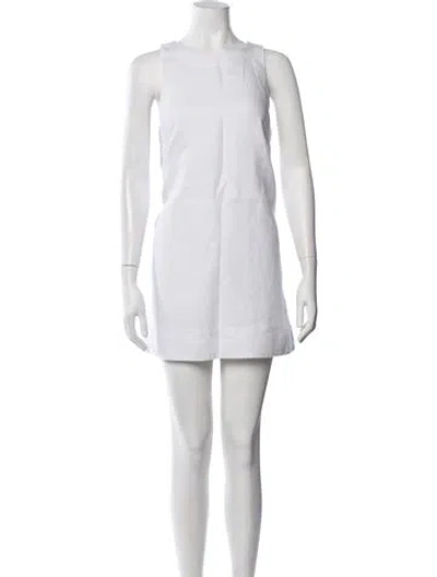 Pre-owned Posse Linen Mini Dress In Neutrals