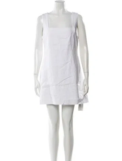Pre-owned Posse Linen Mini Dress W/ Tags In Neutral