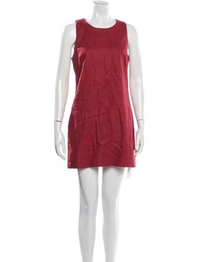 Pre-owned Posse Linen Mini Dress W/ Tags In Orange