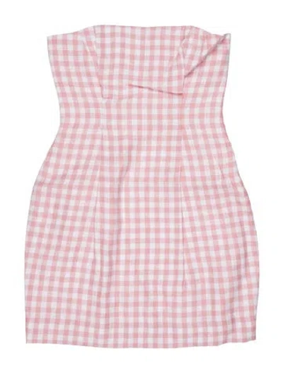Pre-owned Posse Linen Mini Dress W/ Tags In Pink