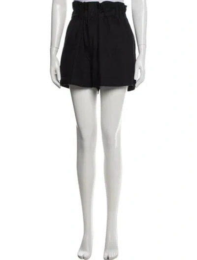 Pre-owned Posse Linen Mini Shorts In Black
