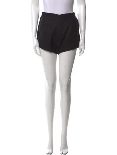 Pre-owned Posse Linen Mini Shorts In Blue