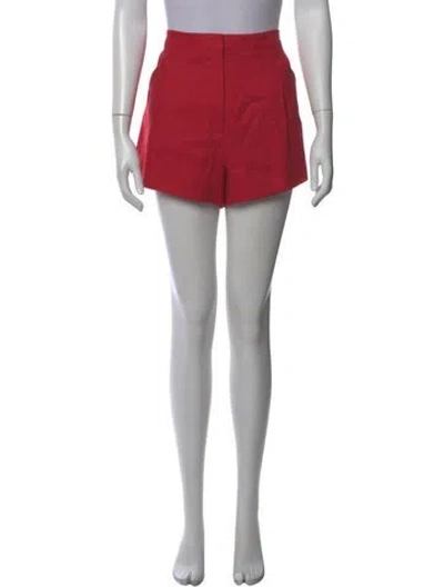 Pre-owned Posse Linen Mini Shorts In Red