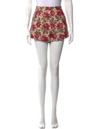 Pre-owned Posse Linen Mini Shorts W/ Tags In Neutral