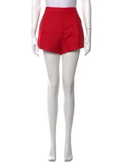 Pre-owned Posse Linen Mini Shorts W/ Tags In Red