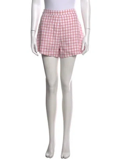 Pre-owned Posse Linen Mini Shorts In White