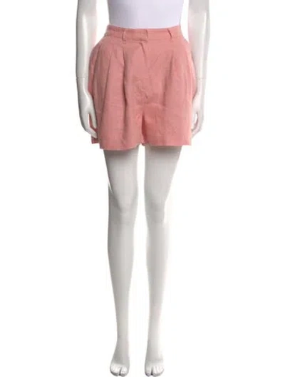 Pre-owned Posse Linen Mini Skirt In Neutral