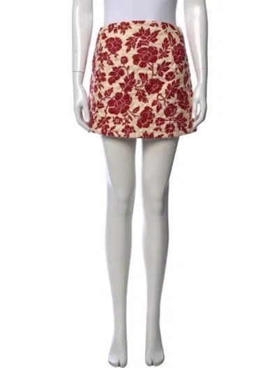 Pre-owned Posse Linen Mini Skirt In Neutrals