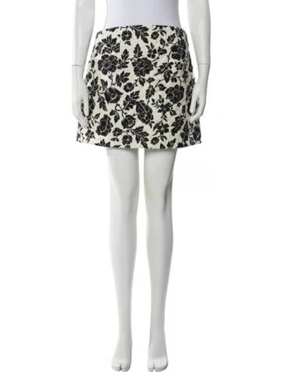 Pre-owned Posse Linen Mini Skirt W/ Tags In Multi