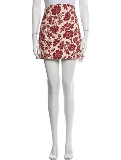 Pre-owned Posse Linen Mini Skirt W/ Tags In Neutrals