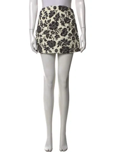 Pre-owned Posse Linen Mini Skirt W/ Tags In Neutrals