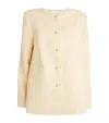 Posse Womens Dusty Citron Rio Button-down Linen Shift Jacket In Beige