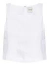 Posse Val Cropped Linen Top