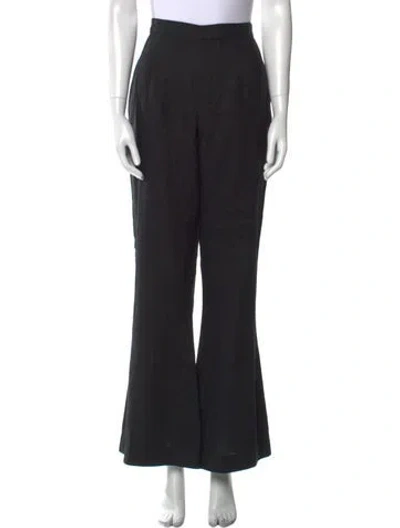 Pre-owned Posse Linen Wide Leg Pants W/ Tags In Black