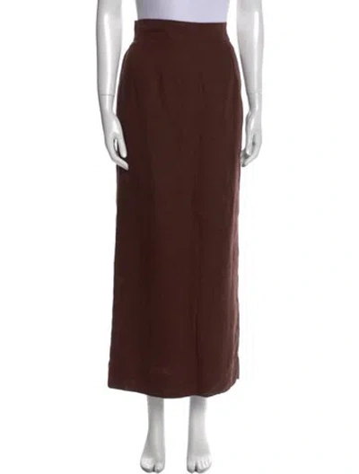 Pre-owned Posse Long Skirt In Brown