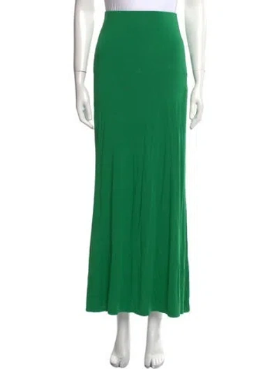 Pre-owned Posse Long Skirt In Green