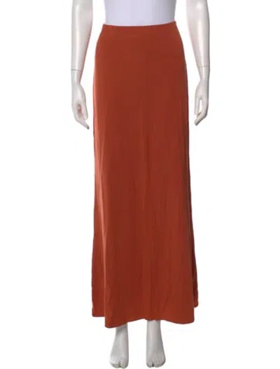 Pre-owned Posse Long Skirt In Orange