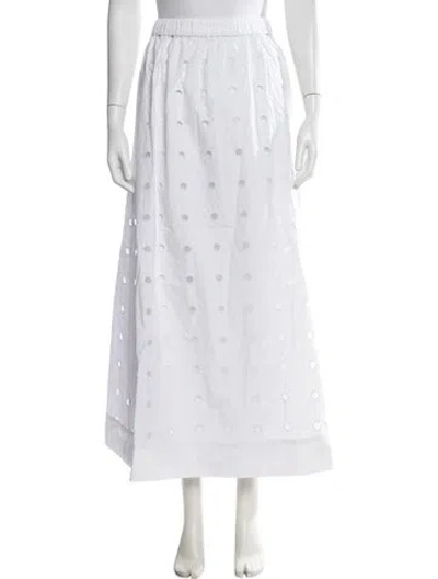Pre-owned Posse Long Skirt In White