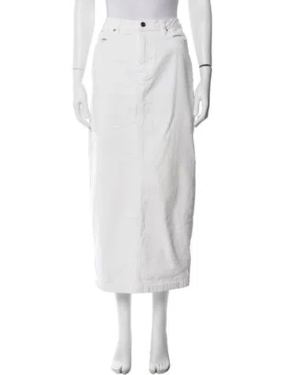 Pre-owned Posse Long Skirt In White