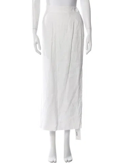 Pre-owned Posse Long Skirt In White