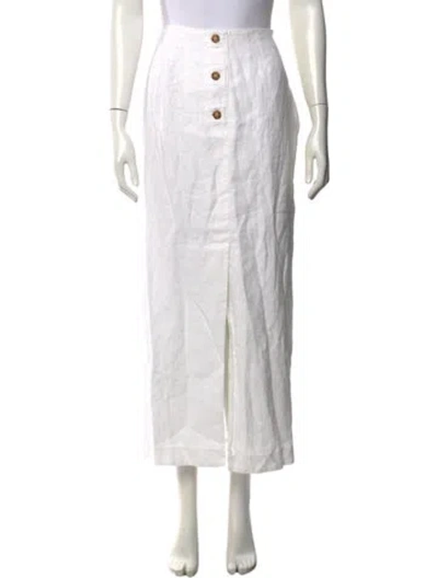 Pre-owned Posse Long Skirt In White