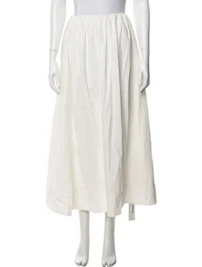 Pre-owned Posse Long Skirt In White