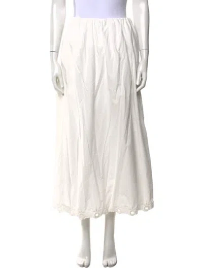 Pre-owned Posse Long Skirt In White