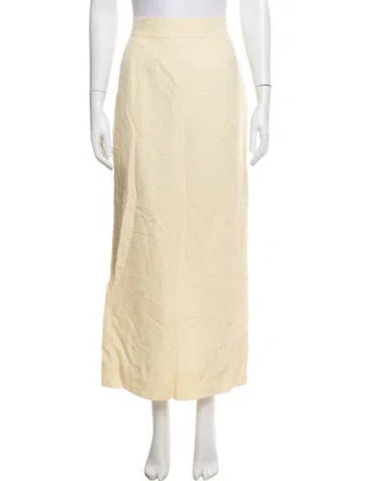 Pre-owned Posse Long Skirt In Yellow