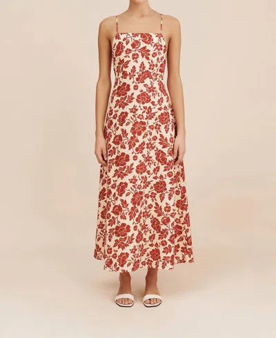 Posse Lori Dress In Scarlet Bloom In Red