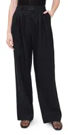 Posse Exclusive Louis Linen Trousers In Black