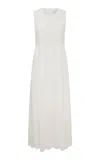 POSSE LOUISA BRODERIE ANGLAISE COTTON MAXI DRESS