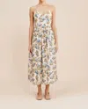 Posse Lucas Midi Dress In Meadow In Multi