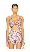Posse Luna Bandeau Top In Multi