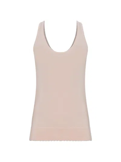 Posse Maisie Scallop-edge Top In Pink
