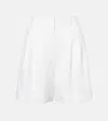 Posse Marchello High-rise Linen Shorts In White